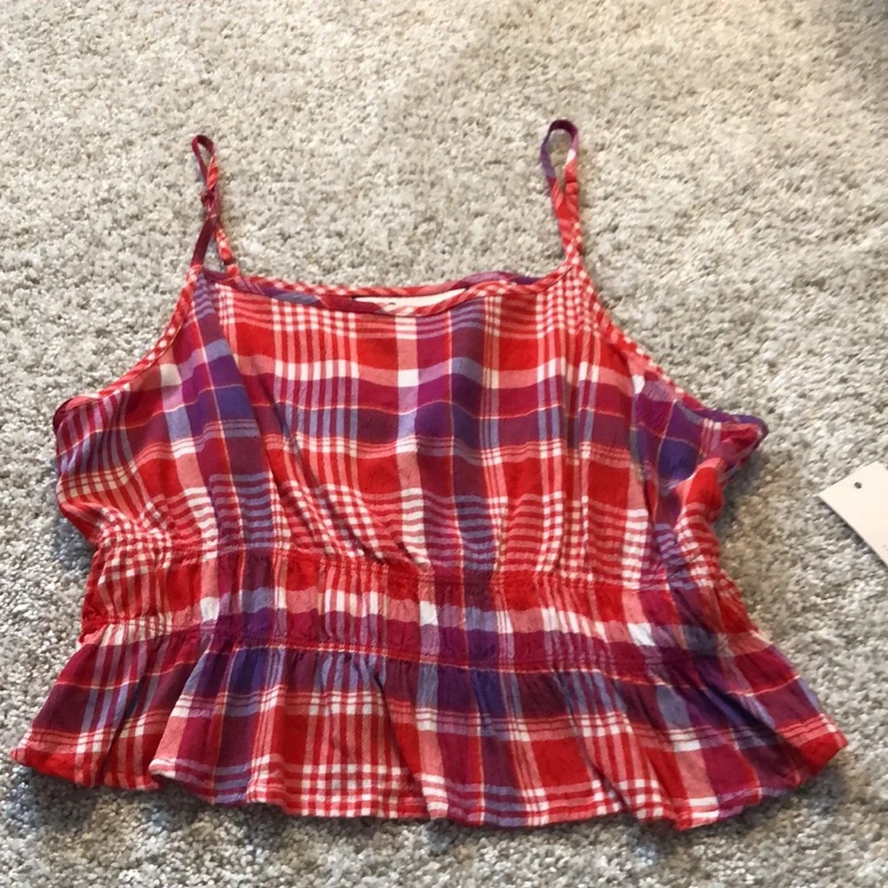 SO plaid crop